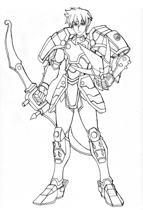 600x882 Fantastic Samurai Warrior Coloring Pages Photo