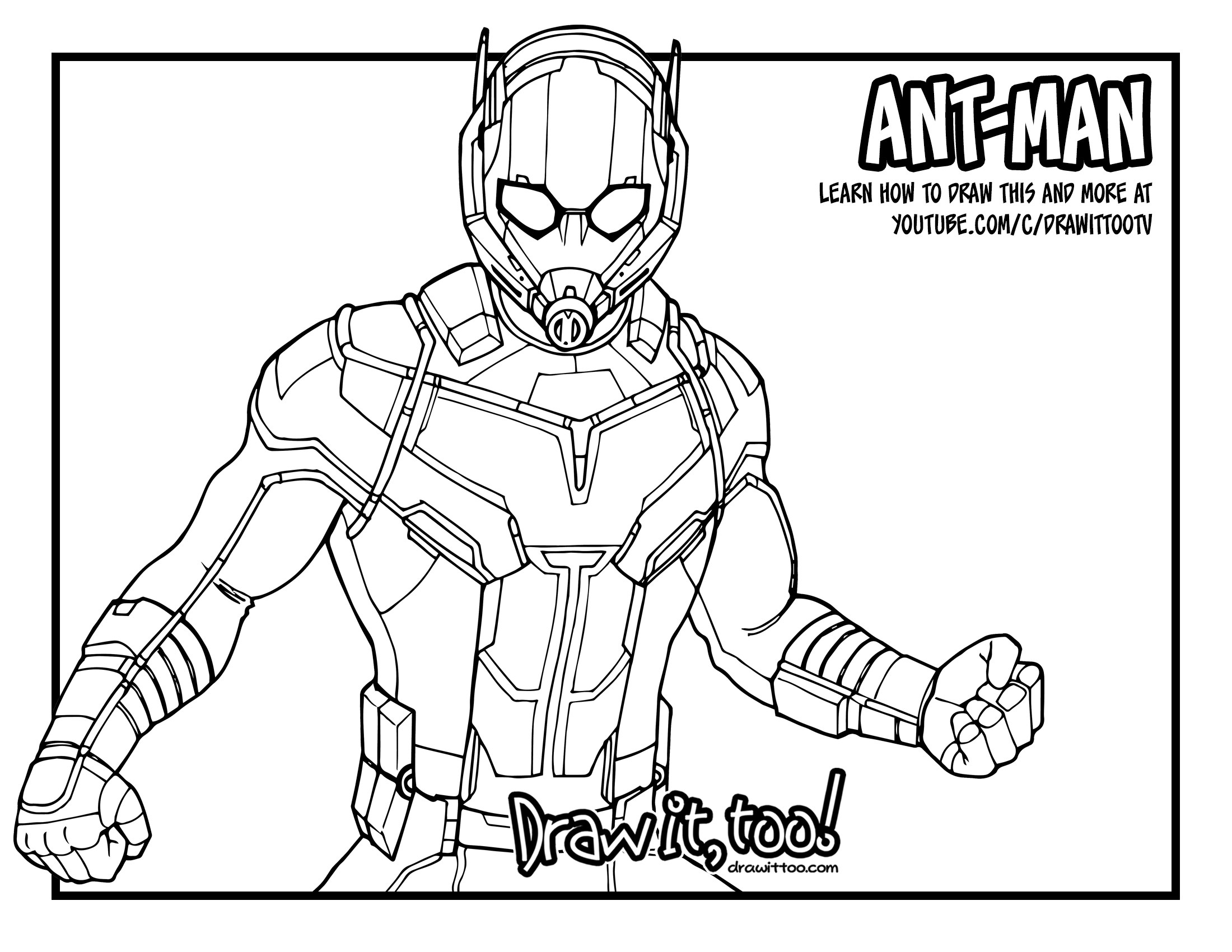 2200x1700 Ant Man Coloring Pages