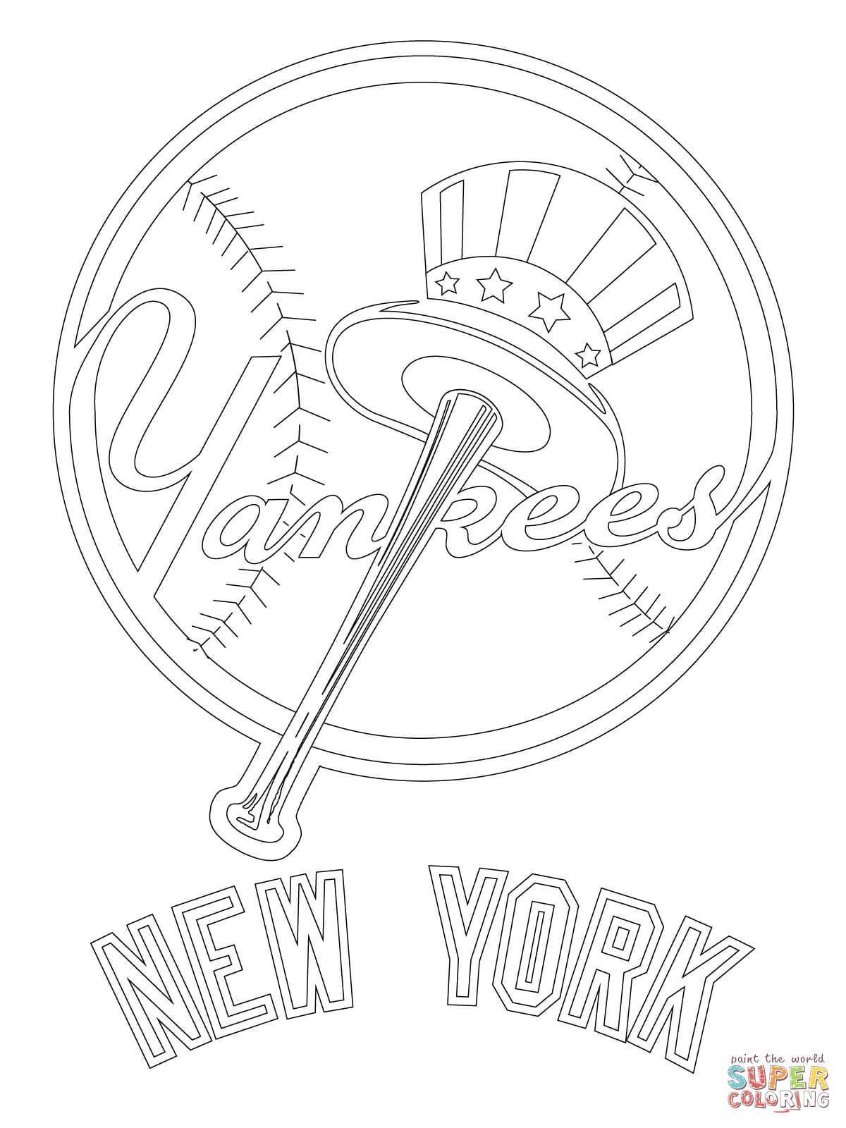 1200x1600 Awesome New York Yankees Logo Coloring Page Printable Pic Of San