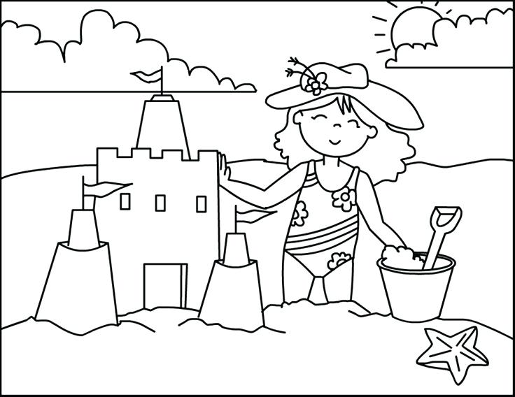 736x568 Beach Ball Coloring Pages Coloring Picture Beach Color Pages Beach