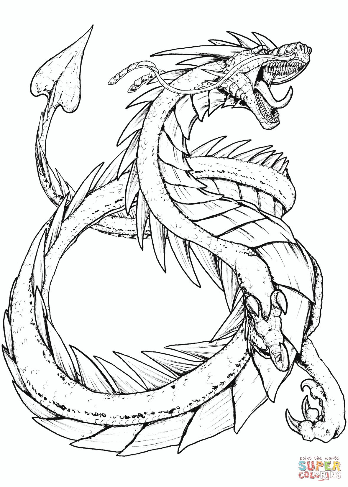 1180x1652 Better Dragon Images To Color Kindex The Sand Coloring Page Free
