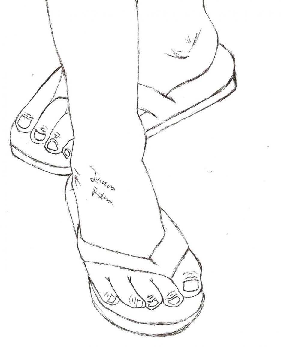 936x1158 Flip Flop Coloring Pages Free Printable Page Print Flops Summer