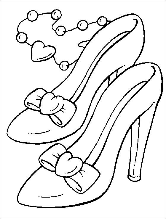 560x736 Womens Shoes Coloring Printable Page Coloring Pages Fun