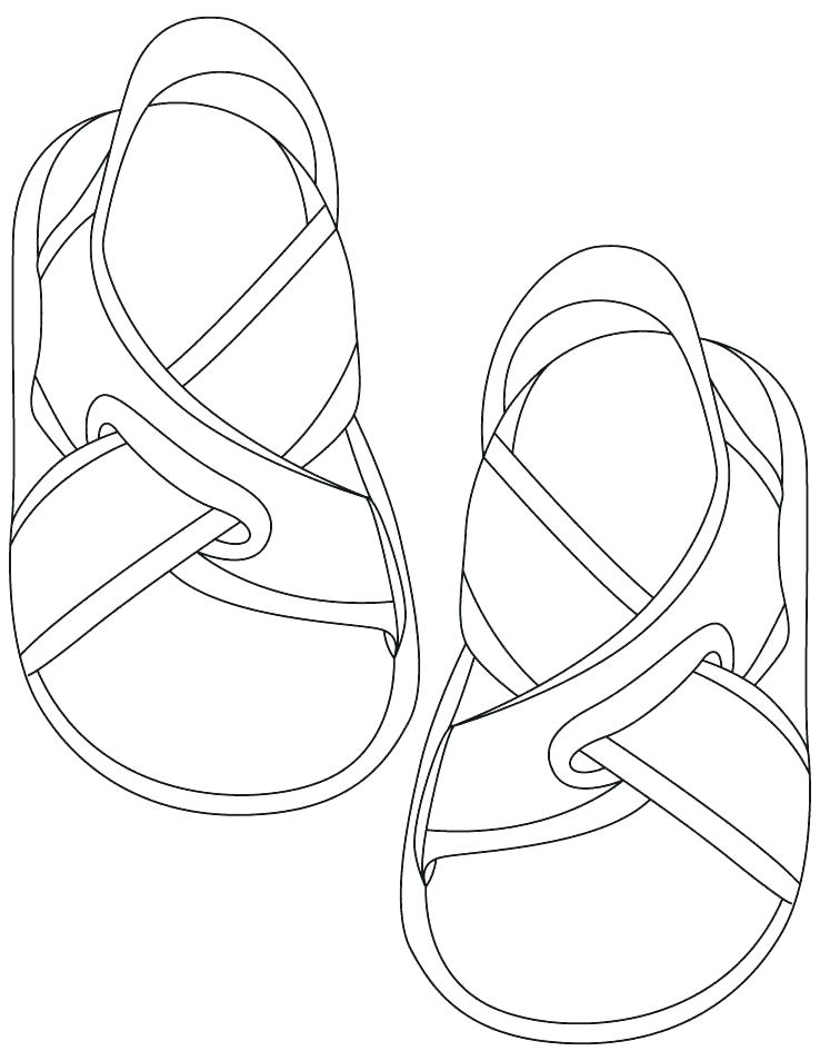 738x954 Coloring Flip Flops Coloring Pages