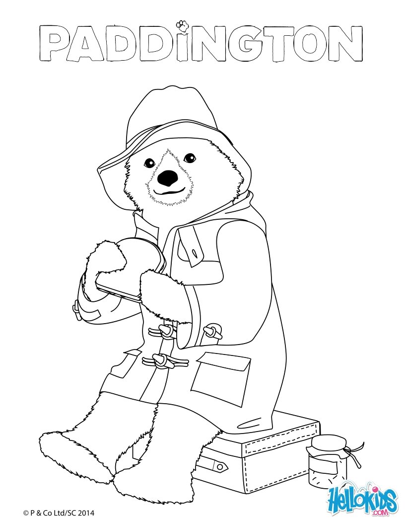 820x1060 Paddington Eats A Sandwich Coloring Pages