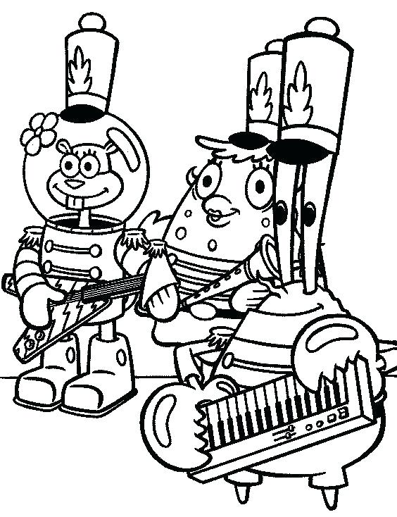 564x734 Sandy Cheeks Coloring Pages