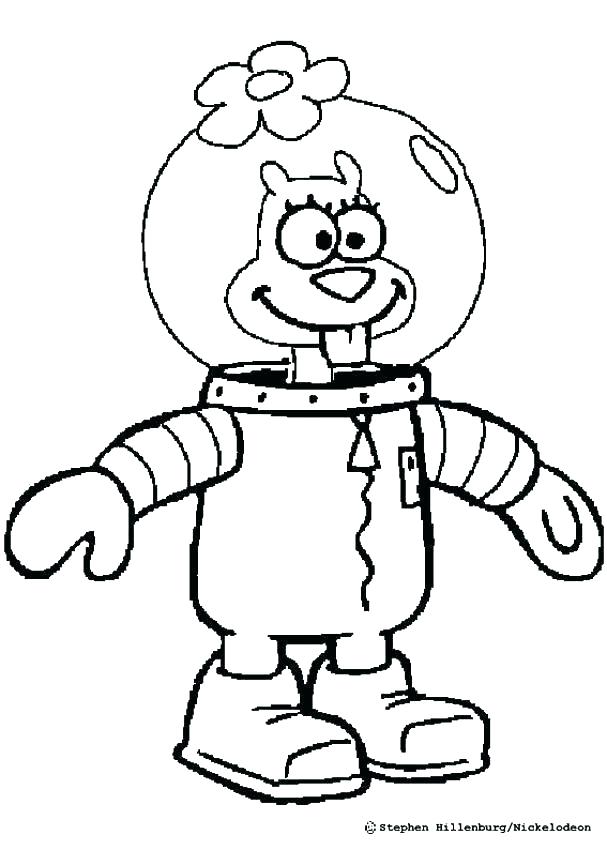 607x850 Sandy Cheeks Coloring Pages Coloring Page Coloring Page Coloring