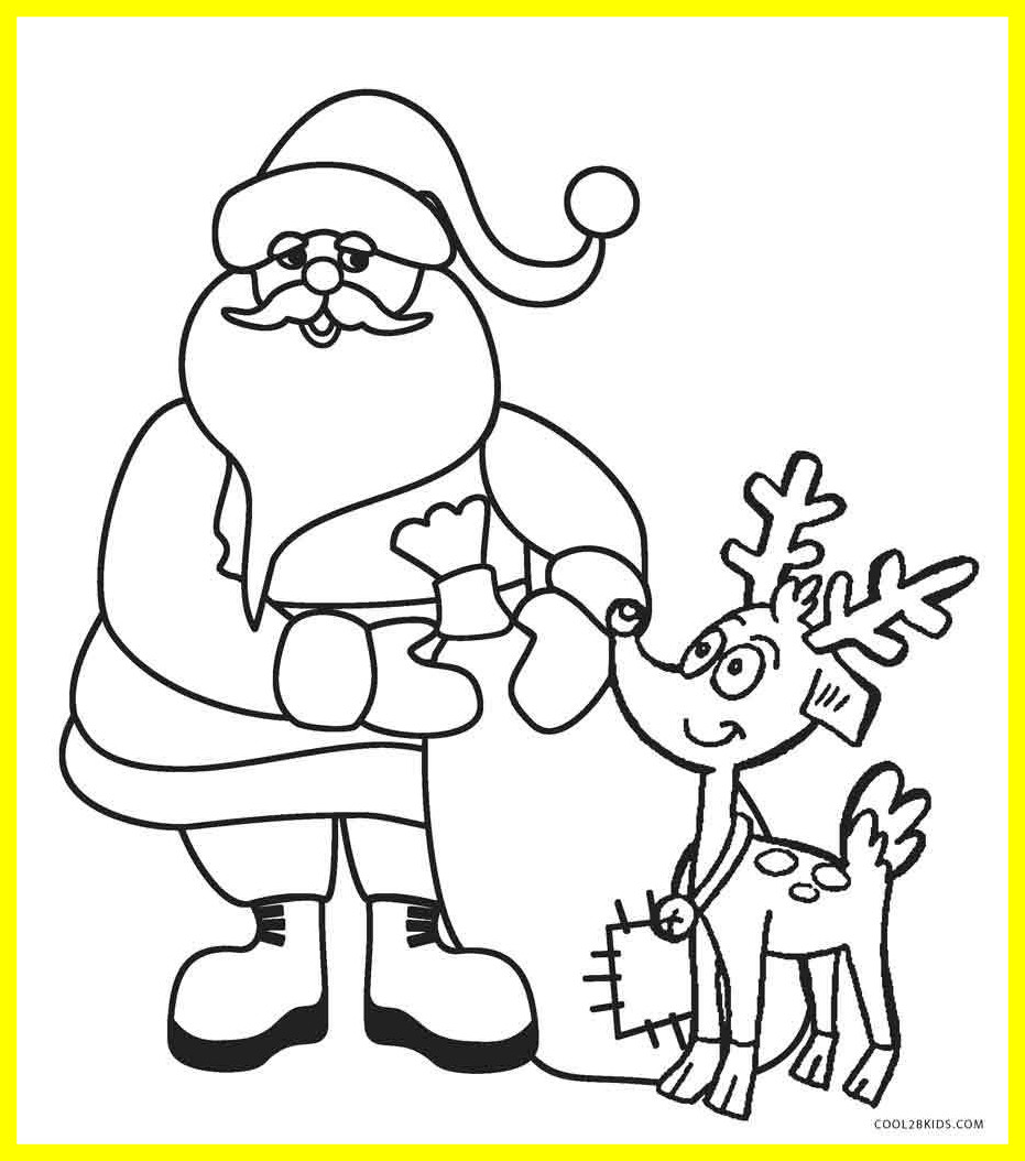931x1054 Marvelous Coloring Pages Of Santa Claus In His Sleigh Christmas