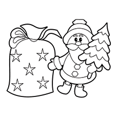 230x230 Cute Santa Claus Coloring Pages For Your Little Ones