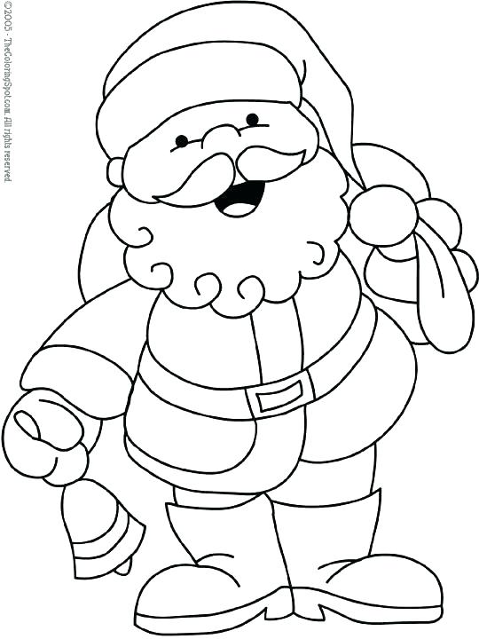 540x720 Santa Claus Pictures To Color Also Color Pages Color Pages Pin