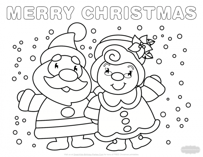650x502 Santa And Mrs Claus Coloring Pages Nice Coloring Pages For Kids