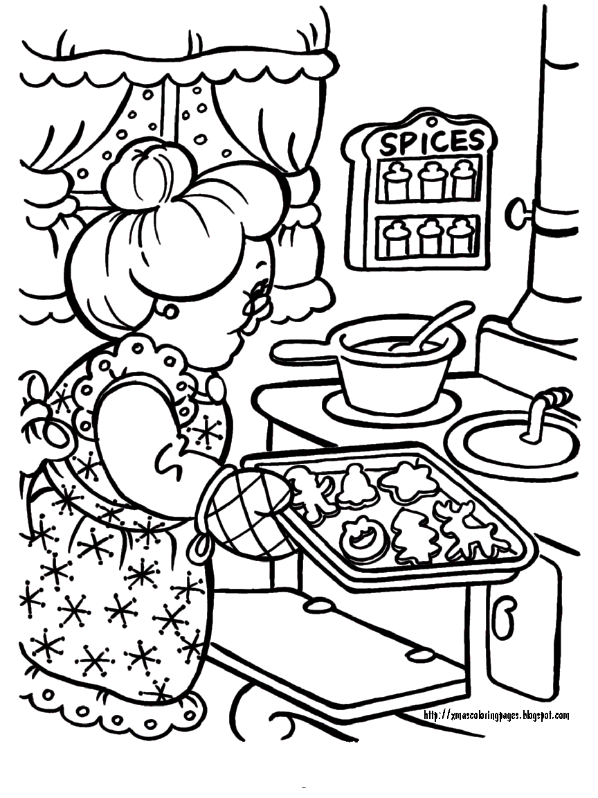 864x1152 Xmas Coloring Pages