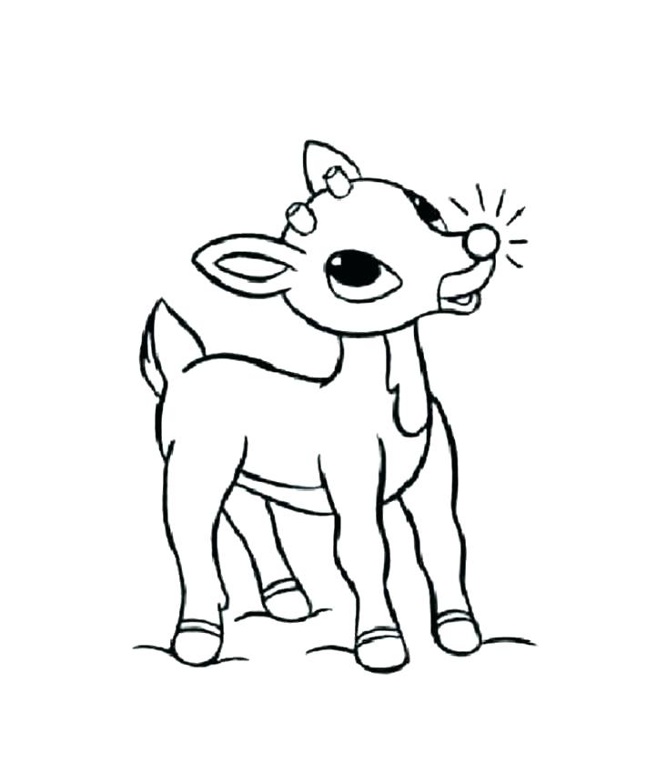 722x850 Santa And Reindeer Coloring Page And Reindeer Coloring Pages