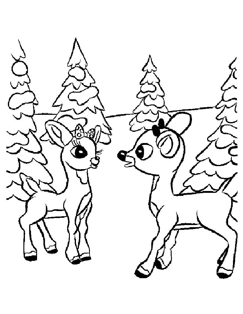 800x1034 Comet And Rudolph Coloring Pages