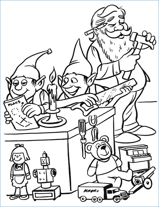554x720 Santa Sleigh Ride Christmas Coloring Page