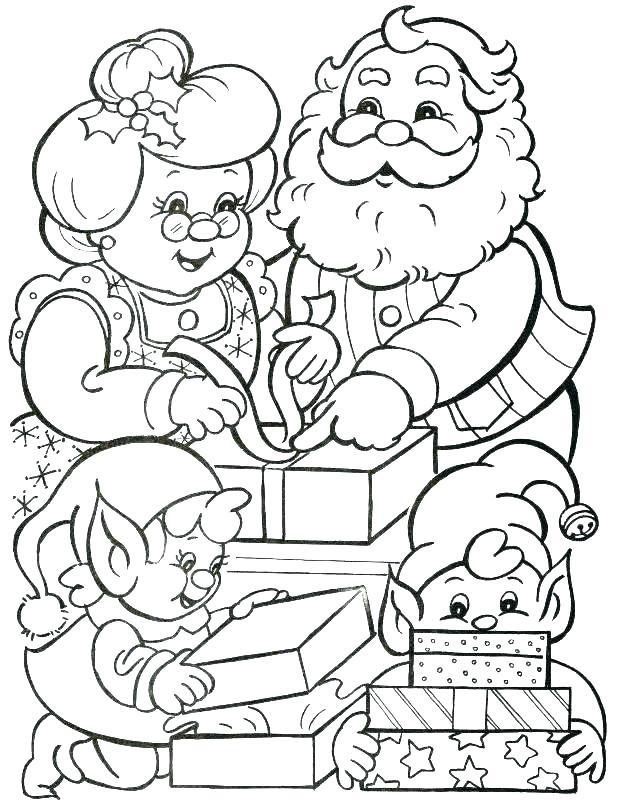 621x800 Santa Claus And Reindeer Coloring Pages Vintage With His Deer