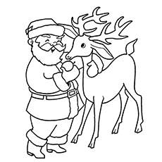 230x230 Top Free Printable Reindeer Coloring Pages Online