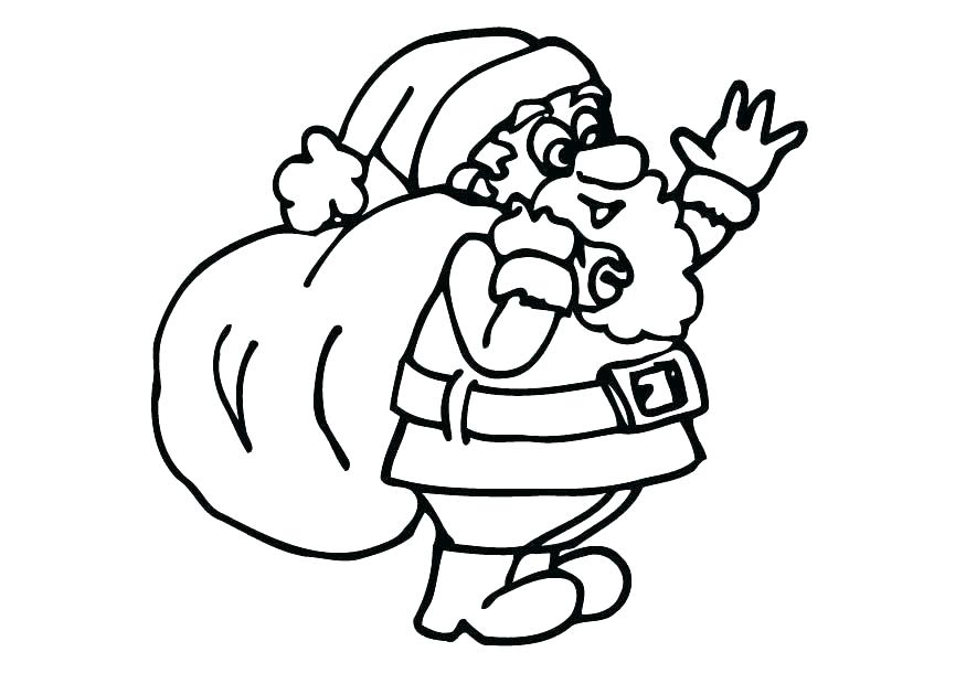 875x620 Santa Claus Coloring Pages Free Printables Clause Coloring Page E