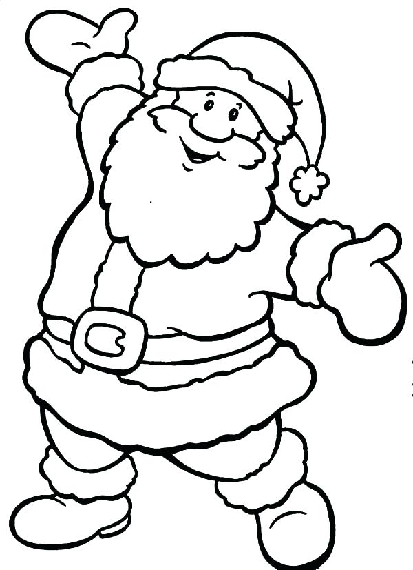600x827 Santa Claus Colouring Pictures Santa Claus Coloring Pages