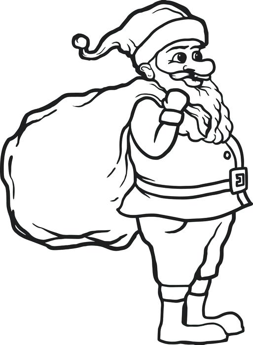 513x700 Santa Claus Coloring Page Free Coloring Sheet Santa Claus Coloring