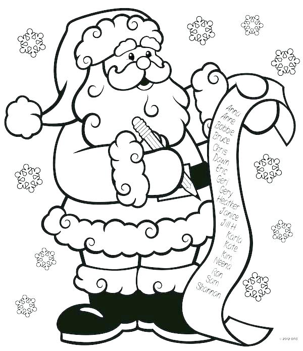 600x695 Santa Claus Coloring Pages Coloring Pages For Coloring The Nice