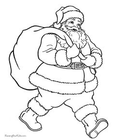 236x288 Santa Claus Coloring Pages