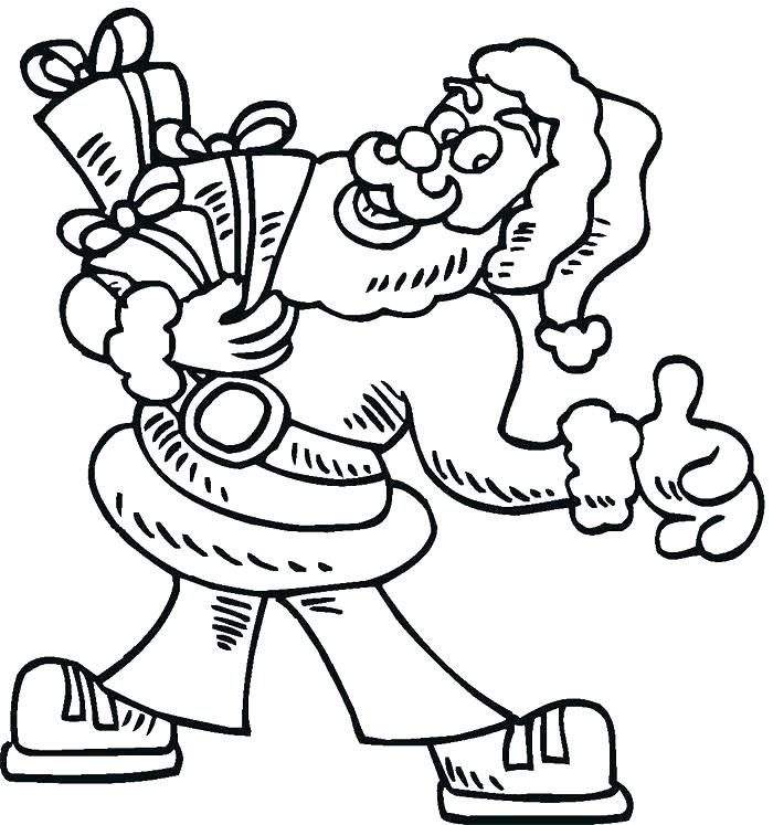 700x747 Santa Claus Coloring Page