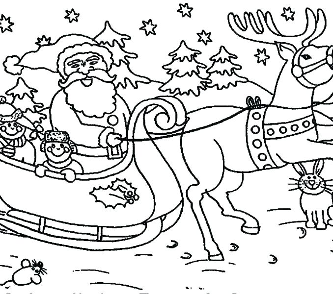 678x600 Santa Claus Coloring Sheet Plus Gifts Coloring Pages Printable