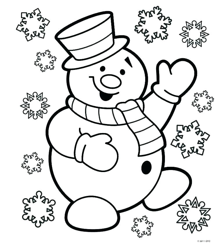 768x845 Santa Coloring Pages