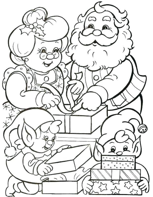 621x800 Santa Claus Colouring Pages Online Icontent