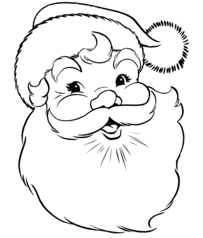 816x953 Santa Claus Coloring Page Face Of Coloring Pages Coloring Pages