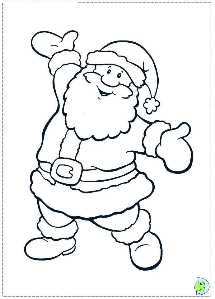 691x960 Coloring Pages Of Santa Claus Pictures Of To Print And Color