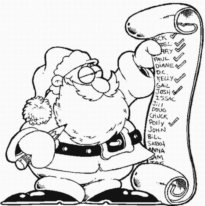 674x680 Santa Claus Coloring Pages Christmas Coloring Pages Coloring