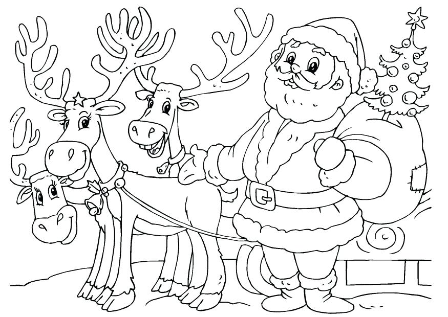 875x620 Santa Claus Coloring Pages Free Printables Printable Coloring