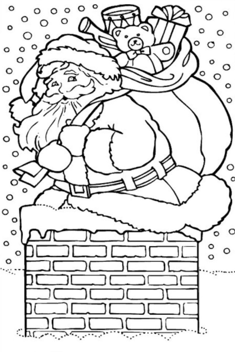 814x1215 Santa Claus Coloring Pages Free To Print
