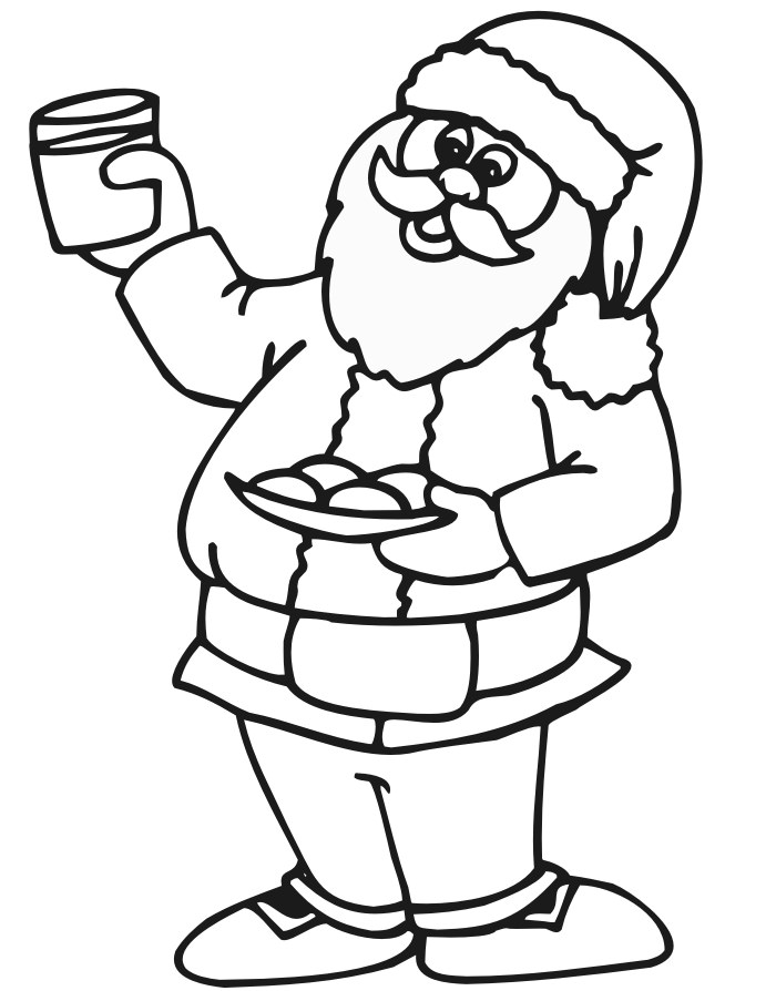 700x894 Santa Claus Printable Coloring Pages Best Santa Templates
