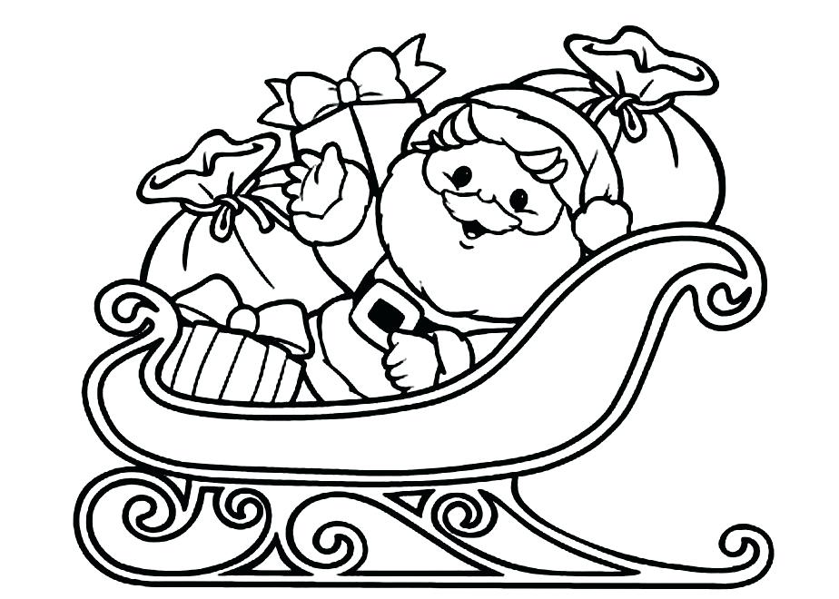 924x660 Coloring Santa