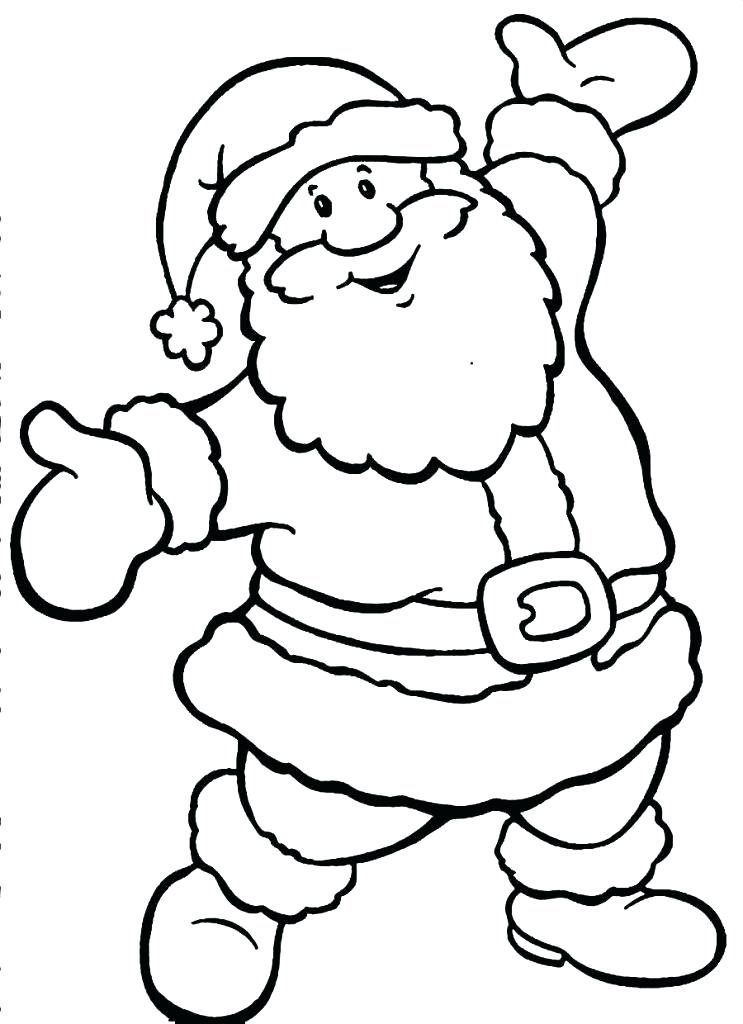 743x1024 Coloring Pictures Of Santa Claus Hello Kids Coloring Pages Online