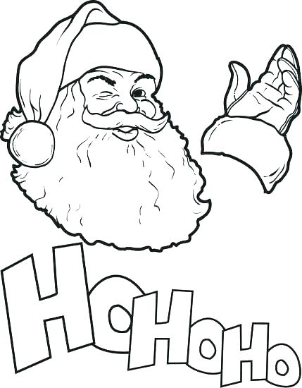 429x550 Santa Claus Printable Coloring Pages