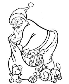 236x288 Free Printable Santa Coloring Pages