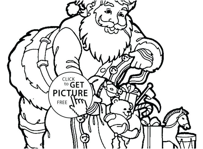 827x609 Santa Claus Coloring Pages Santa Claus Sleigh Coloring Pages