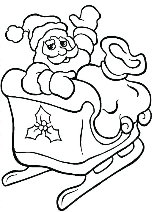 518x713 Santa Claus Sleigh Colouring Pages Coloring Page Book
