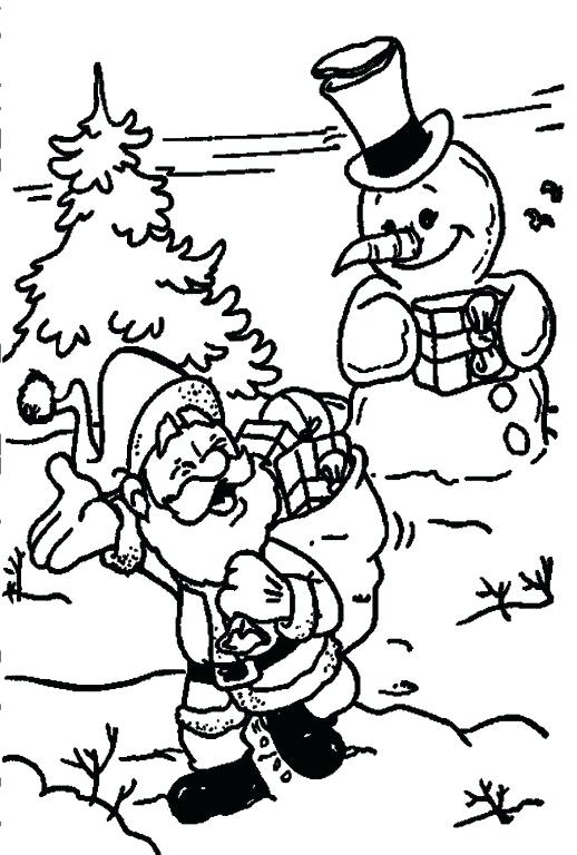 518x768 Santa Coloring Sheet