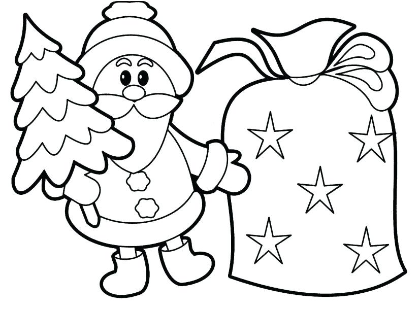 827x609 Colouring Pages Colouring Page Santa Claus Sleigh Coloring