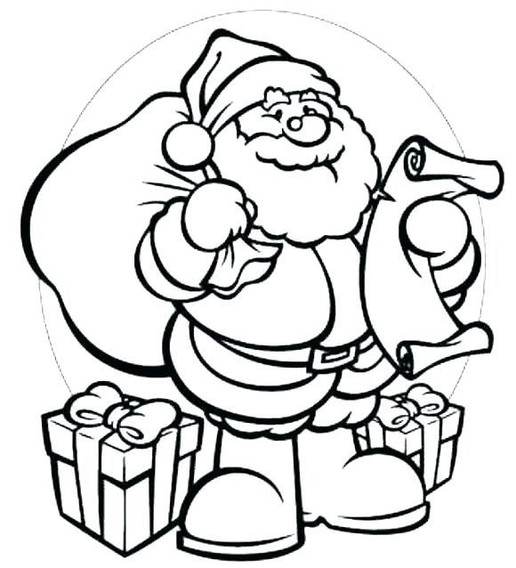 580x638 Santa Claus Coloring Pages Online Icontent