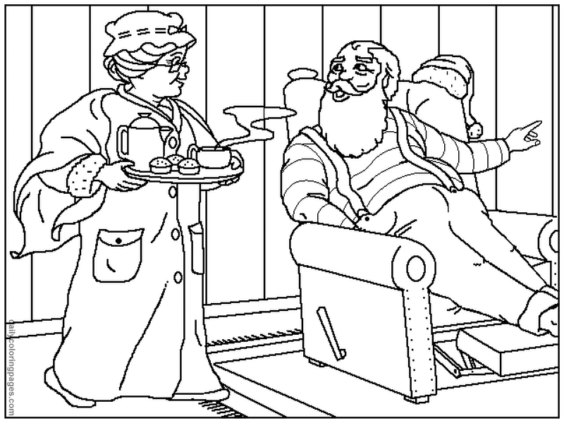 800x600 Mrs Claus Coloring Pages