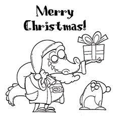 230x230 Cute Santa Claus Coloring Pages For Your Little Ones