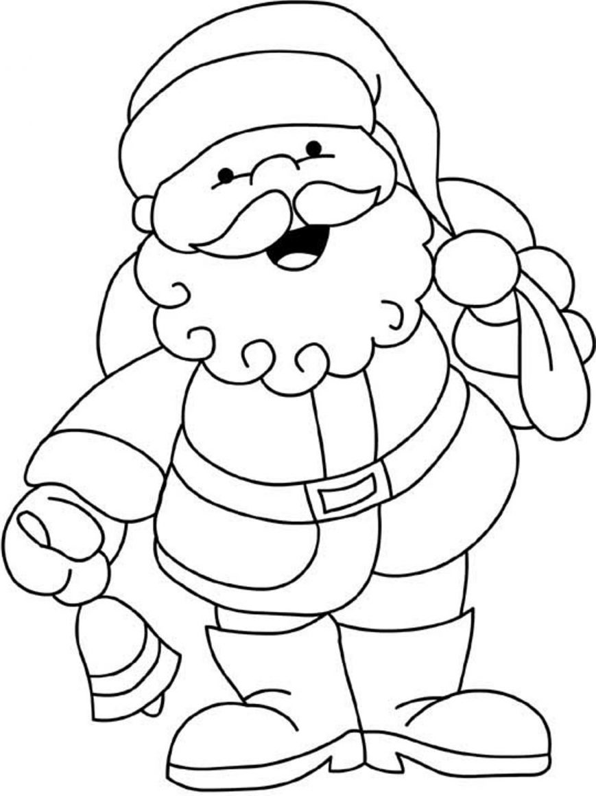 869x1159 Santa Coloring Pages Photos Inspirations Claus Printable Pdf