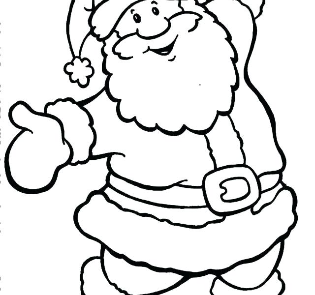 Santa Coloring Pages For Preschoolers at GetDrawings | Free download