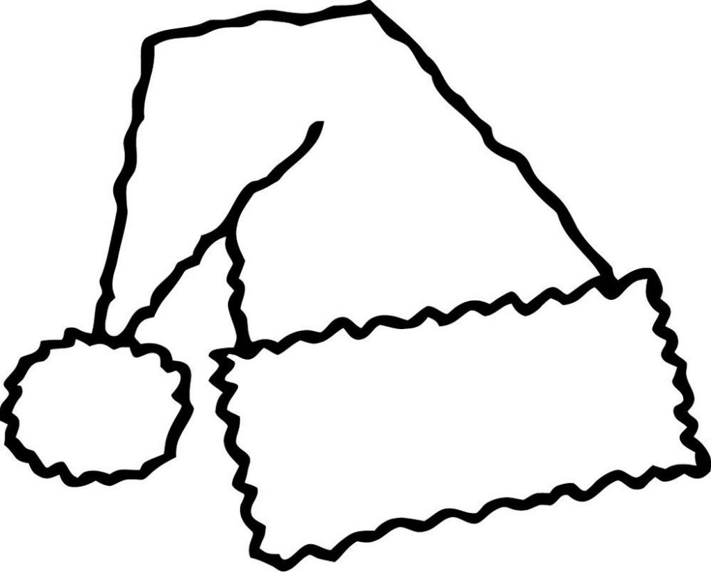1024x824 Santa Hat Coloring Page Get Bubbles